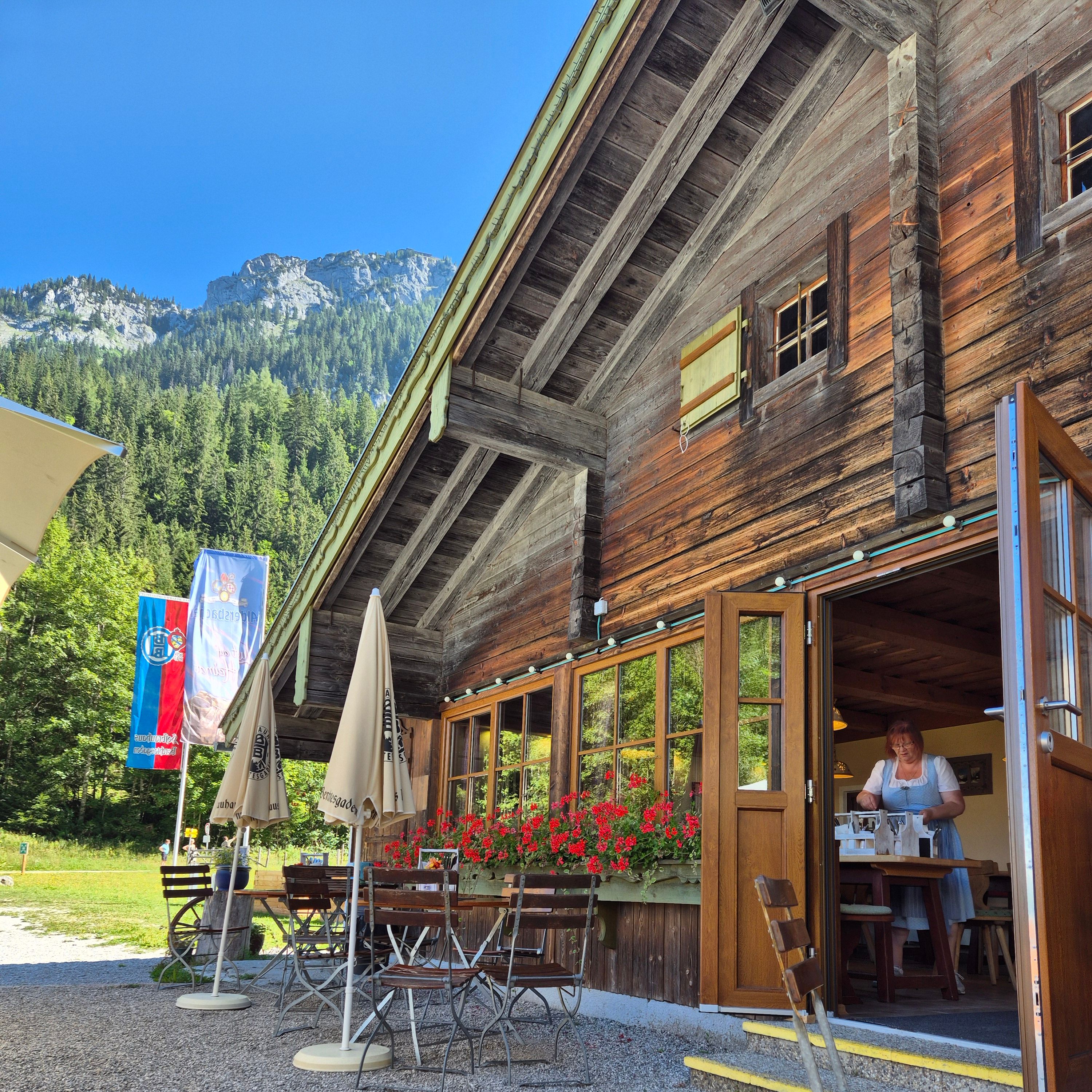 Eingangsbereich der Scharitzkehlalm