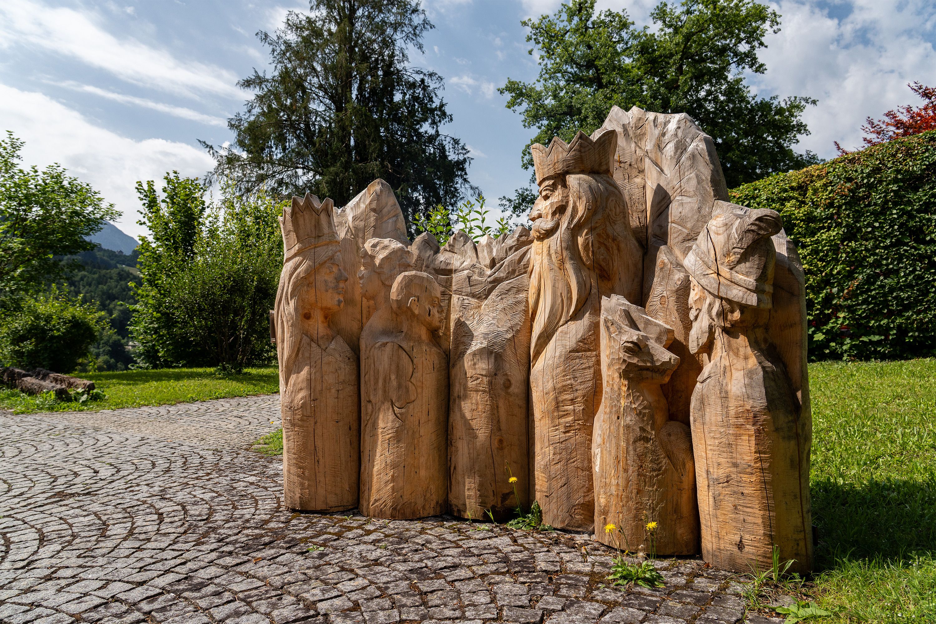König Watzmann: Sagenfigur am Museum Schloss Adelsheim