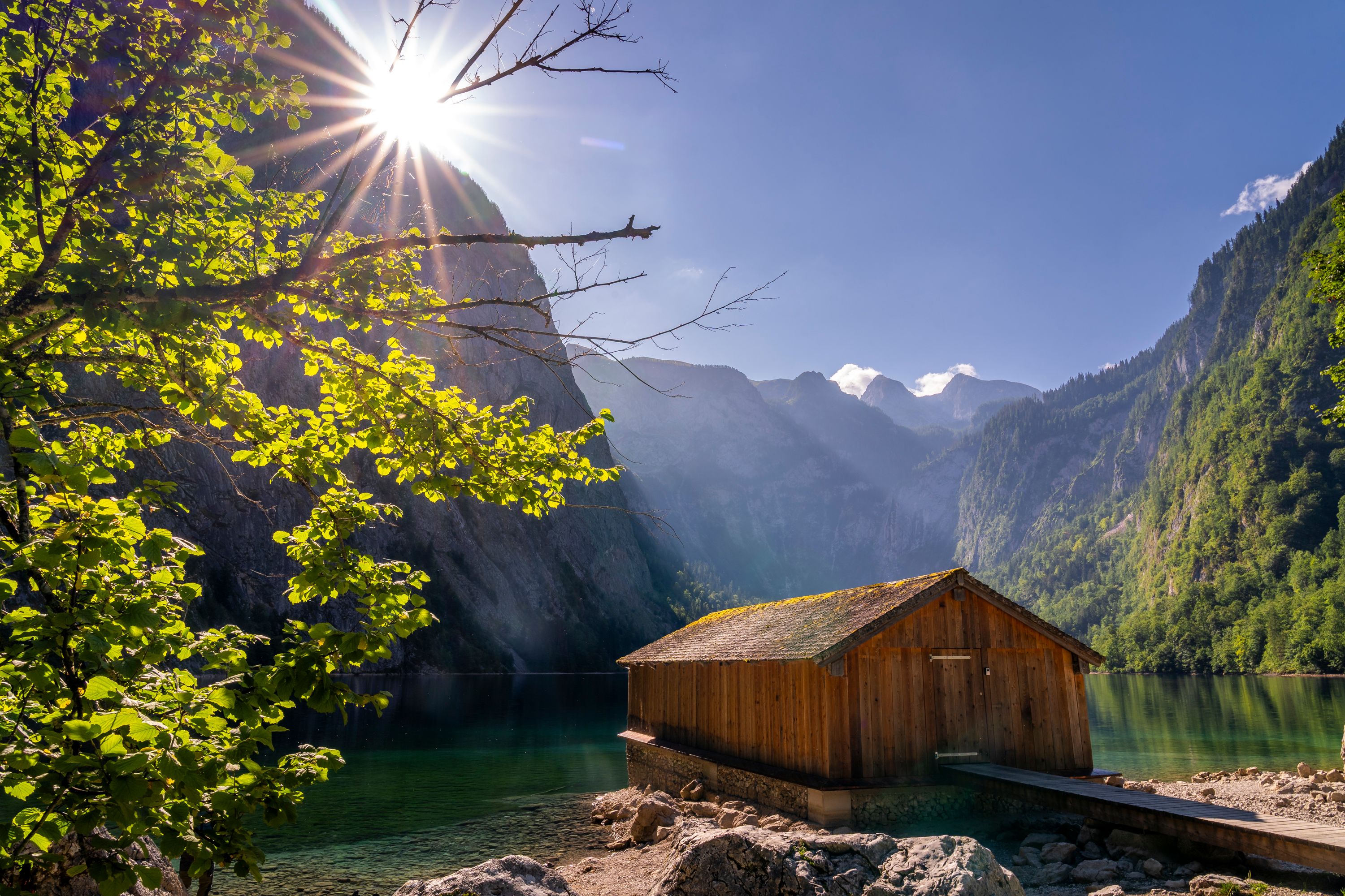 Boathouse on Lake Obersee
