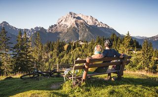 Ausblick vom Toten Mann über den Hirschkaser zum Hochkalter